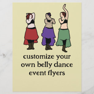 Volantes de eventos de danza del vientre personali