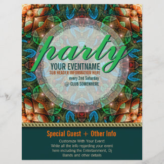 Volantes de eventos encantados de Fiesta de tribu