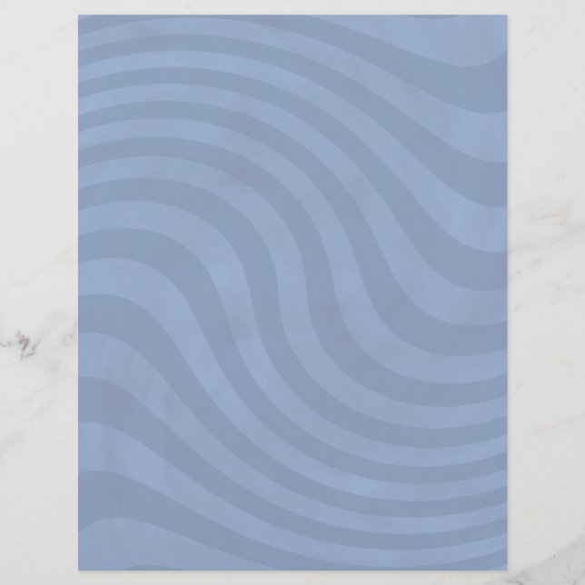 Volantes de franjas onduladas azul claro para tu t (Frente)