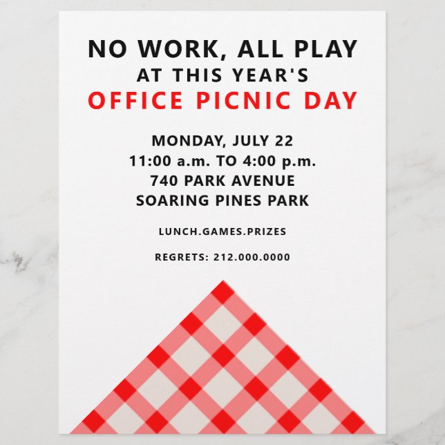 Volantes de invitaciones para fiestas de Office (Frente)