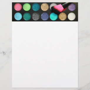 Volantes de maquillaje purpurina