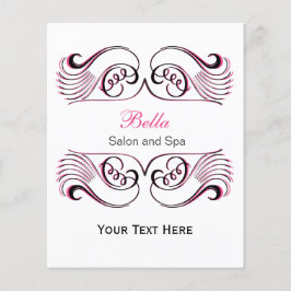 Volantes de negocios de Moda rosa, negra y blanca