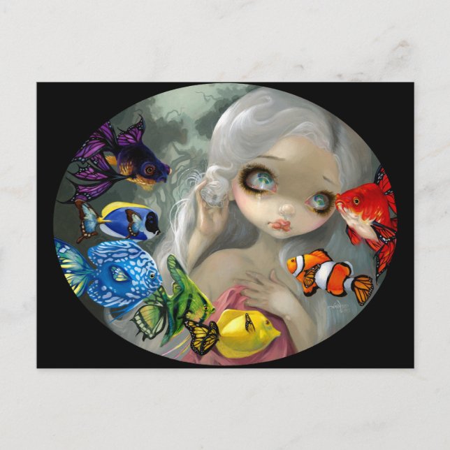 "Volantes de Poissons: Tarjeta postal Arc-en-Ciel (Anverso)