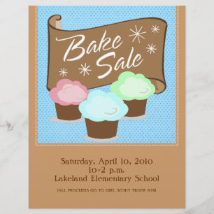 Volantes de venta de pasteles