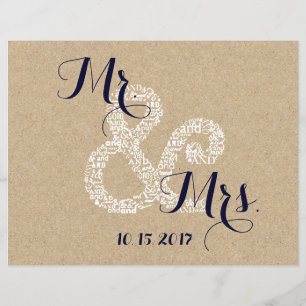 Volantes del programa de bodas de novias de giraso