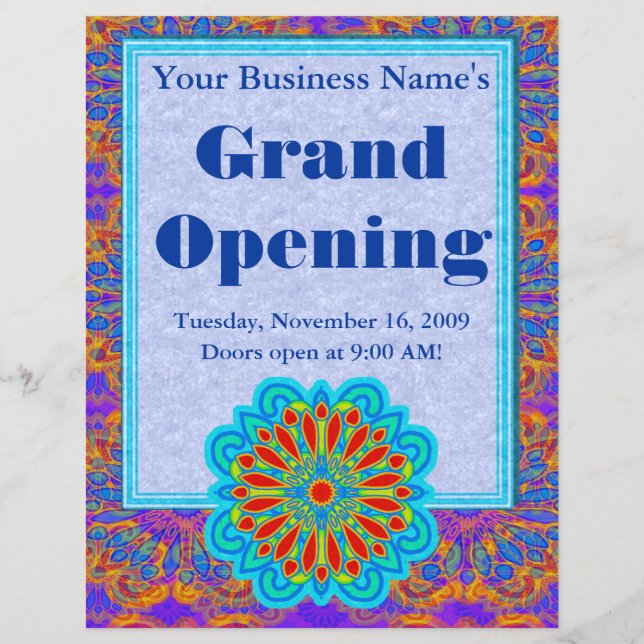 Volantes personalizados Starflower (Frente)