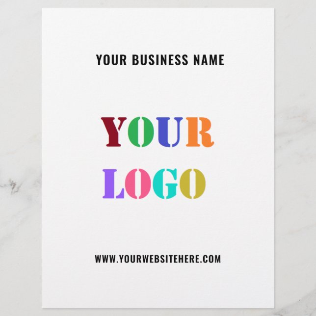Volantes Promocionales de Logotipo Comercial Perso (Atrás)