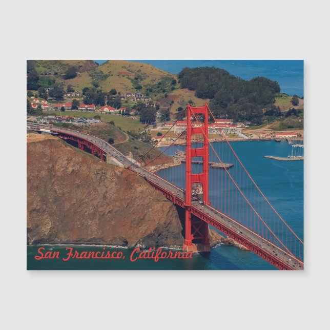 Volar sobre el puente Golden Gate de San Francisco (Anverso)