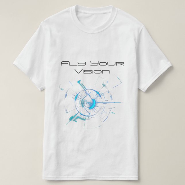 Volar tu visión - camiseta de tecnología y natural (Diseño del anverso)