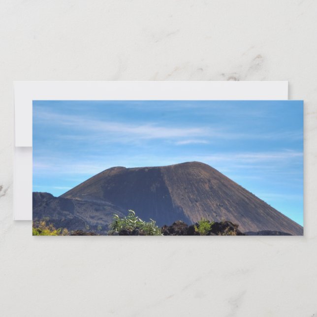 Volcán en Paricutin, tarjeta de foto (Anverso)