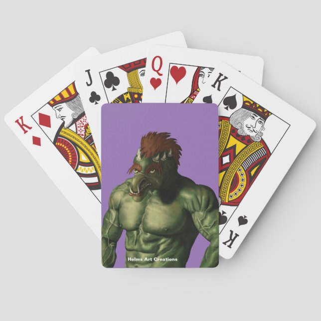 Volcán Troll Vacaciones Retrato Cartas de Arte Fan (Reverso)