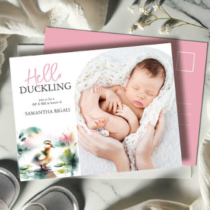 Volcar invitaciones Sip y ver Chica de Baby Shower