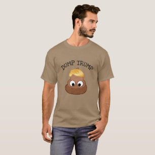 Volcar la camiseta de humor político de Trump