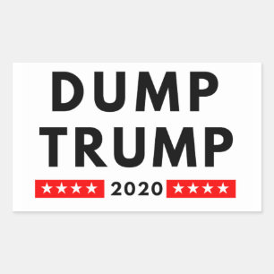 Volcar pegatinas rectangulares Trump 2020