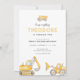 Volcar todo Construcción Invitaciones de cumpleaño