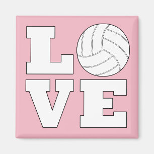 Voleibol amor Personalizado imán de voleibol colo