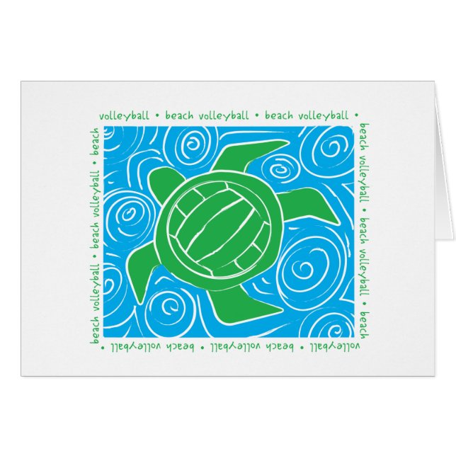 Voleibol de playa de la tortuga (Anverso (Horizontal))