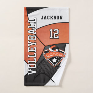 Voleibol en Naranja, negro y blanco