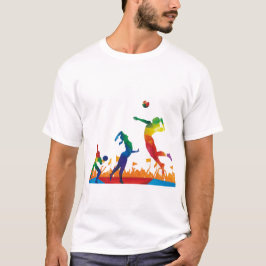 Voleibol muestra tu camiseta de estilo
