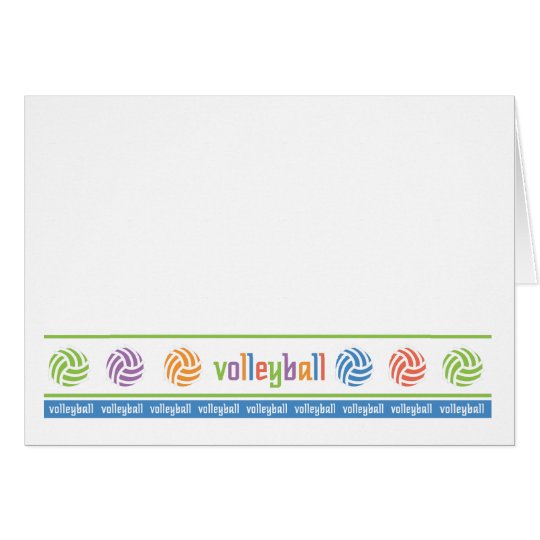 Voleibol Notecard Tarjeta Pequeña