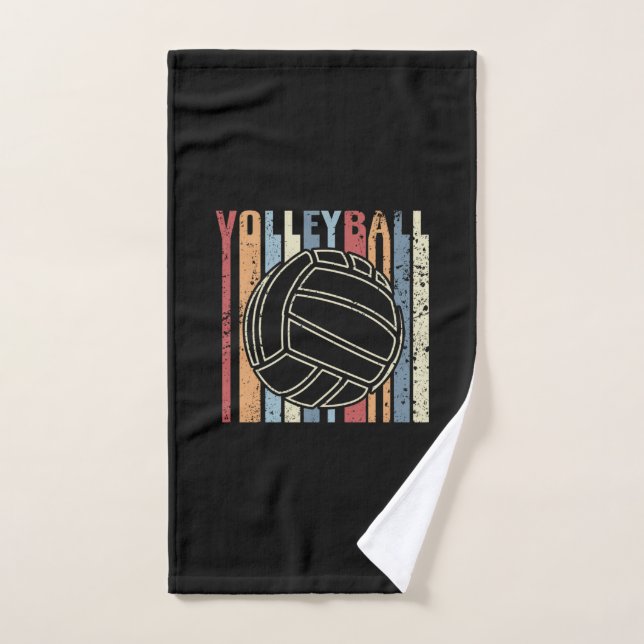 Voleibol retro vintage (Toalla de mano)