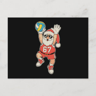 Voleibol Santa Meme Navidad Deporte Xmas Vacacione