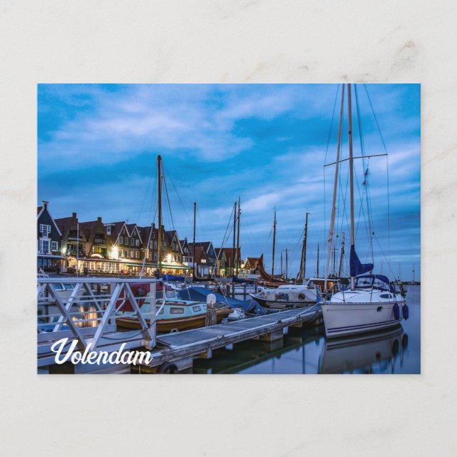 Volendam de pesca tradicional con tarjeta postal n (Anverso)