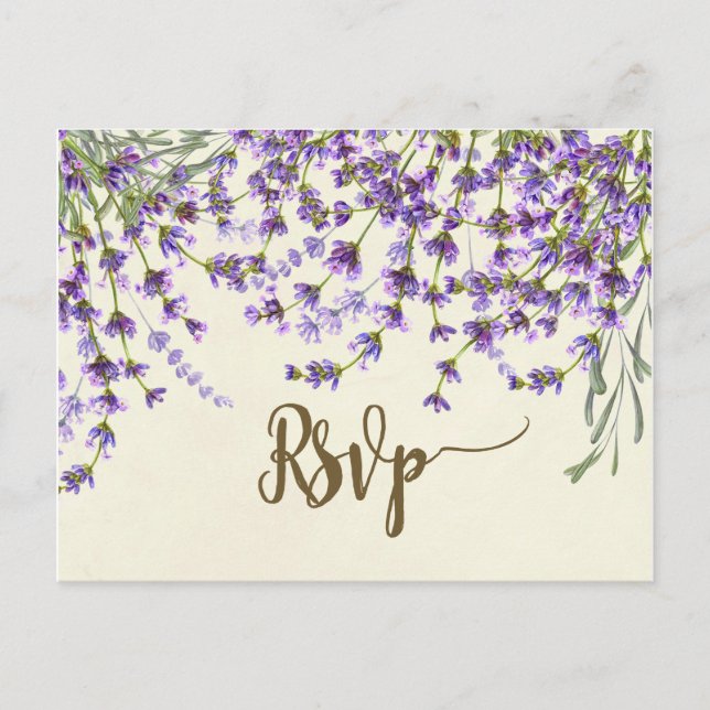 volender florals boda rsvp postal postal (Anverso)