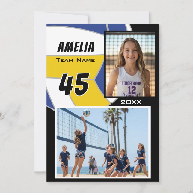 Volleyball Player 2 Photo Memory Mate (Anverso)