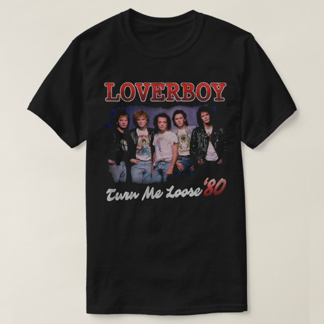 Voltearme la camiseta clásica de Loverboy (Diseño del anverso)