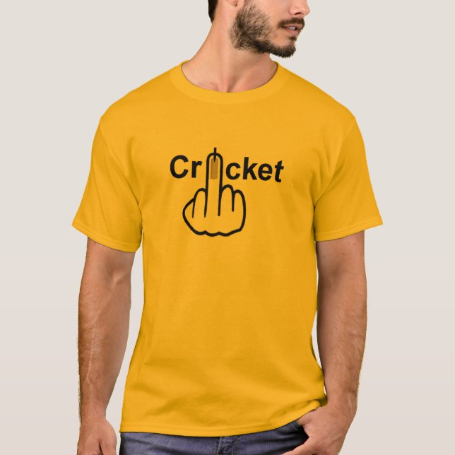 Volteo de críquet en camiseta (Anverso)
