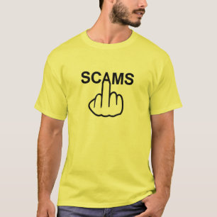 Volteo de estafas de camiseta