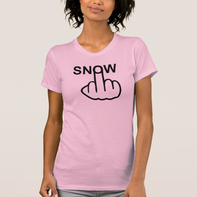 Volteo de nieve de camiseta (Anverso)