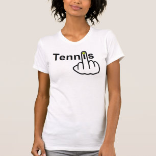 Volteo de tenis en camiseta
