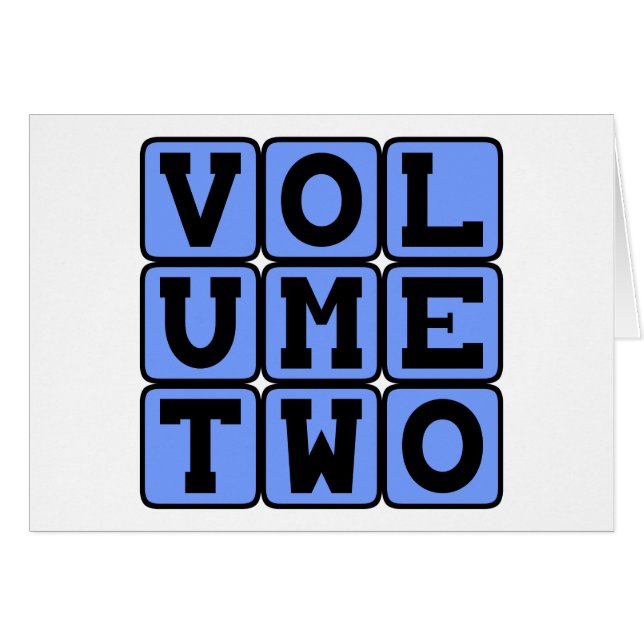 Volumen Dos, Segundo Volumen (Anverso (Horizontal))