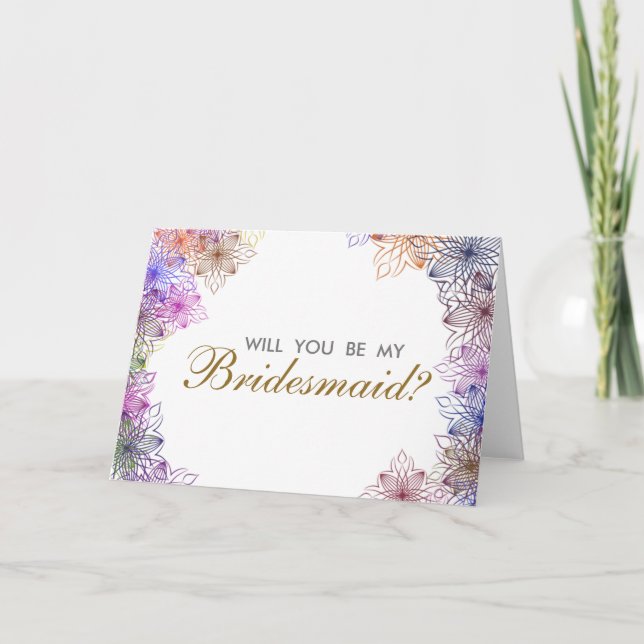 Voluntad floral moderna usted sea mi invitación de (Anverso)