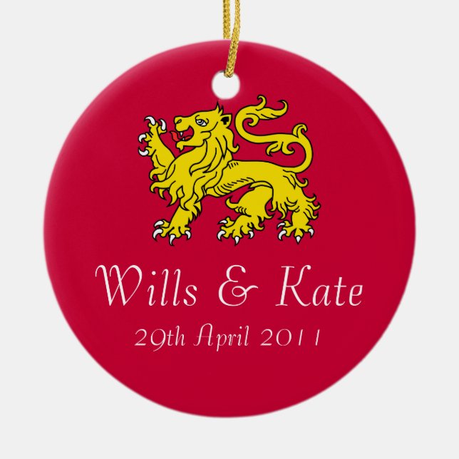 Voluntades y ornamento real de la boda de Kate (Frente)