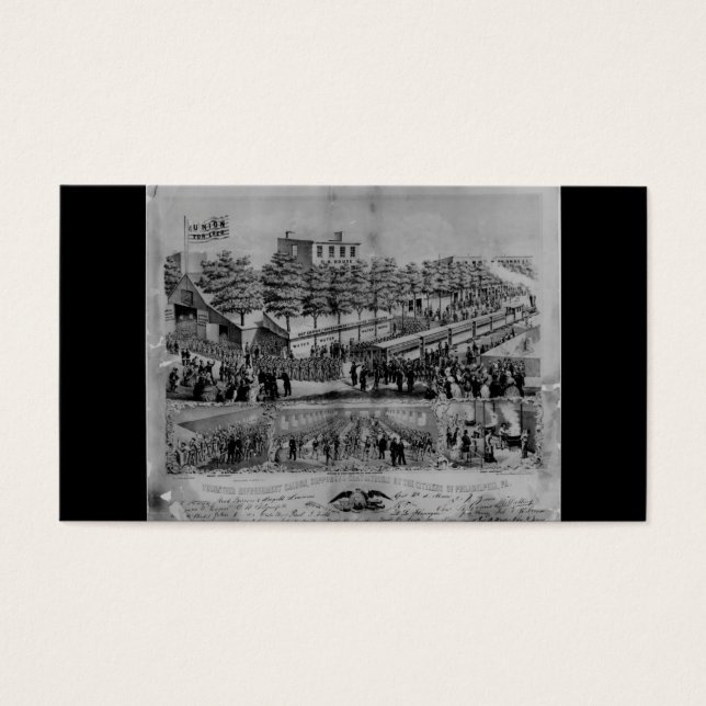 Voluntariado Refresment Saloon alrededor de 1861 (Frente)