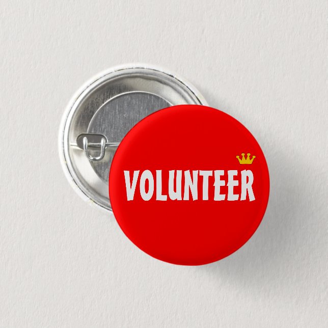 VOLUNTARIO Y AYUDA, Caridad, Ayuda, botón de infor (Anverso y reverso)