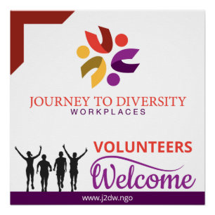 Voluntarios Bienvenido al Poster J2DW