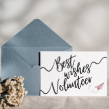 Voluntarios Gracias a las tarjetas a los mejores d