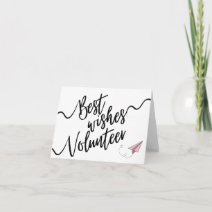 Voluntarios Gracias a las tarjetas a los mejores d