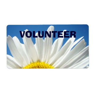 VOLUNTEER Nombre Etiquetas adhesivas Etiquetas Dai