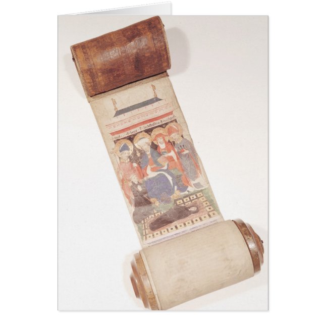 Voluta del obituario, 1406 (Frente)