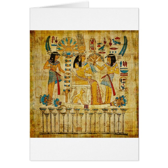 Voluta Heirogliphics de la tapicería de Egipto (Frente)