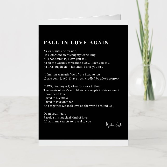 Volvamos a enamorarnos de la poesía (Anverso)