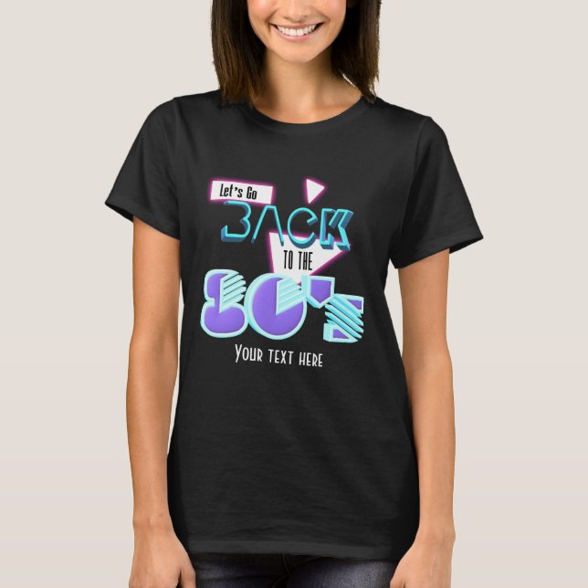 Volvamos a la camiseta personalizada de chicas de  (Anverso)