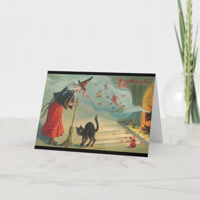 Volver a emitir la tarjeta de Halloween de Brujas  (Anverso)