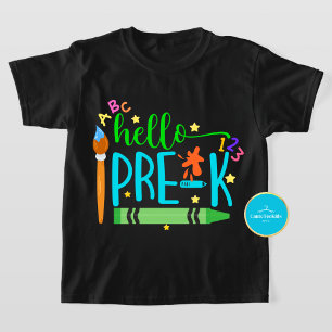 Volver a la camiseta escolar Hola T-Shirt pre-K