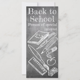 Volver a la escuela al estilo de pizarra